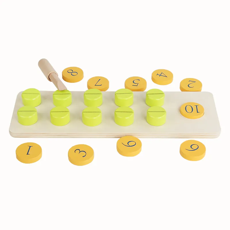 Ventes directes d'usine en bois vis et écrous colorés jouets mathématiques outils de haute qualité comptage jeu de mathématiques Montessori jouets enfants jouets