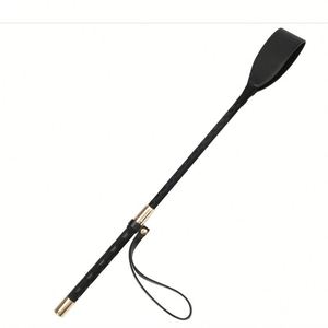 Quick Shipping Promotional Leather Whip Equestrianism <b>18</b> Inch Black Riding Horsewhip Horse Crop Double Welcome Gifts - Product Image 3