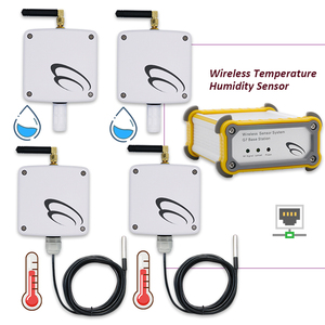 Capteur de température et d'humidité intelligent sans fil RF, alimenté par énergie, IP65, 4 ensembles, en plastique, pour salle serveur - Product Image 4
