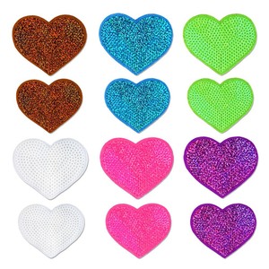 Đầy Màu sắc Sao sequin thêu các bản vá lỗi hình trái tim sắt-on các bản vá lỗi cho quần áo DIY jeans Dresses mũ túi có tính năng cảm thấy - Product Image 5