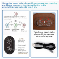 Masseur de Cou Électrique 2500 mAh, Coussin de Massage Cervical à Traction, Soulagement du Stress, Étirement, Chauffage et Vibration