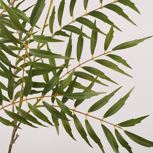 Hojas de Palma Mahonia Artificiales, Tela Plástica Verde, Decoración de Interiores para Bodas, Vegetación Artificial de Alta Simulación - Product Image 2