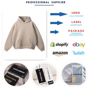 Logo personalizzato 450gsm francese Terry Streetwear Vintage strass peso massimo oversize sole sbiadito ritagliato Zip up felpa - Product Image 2
