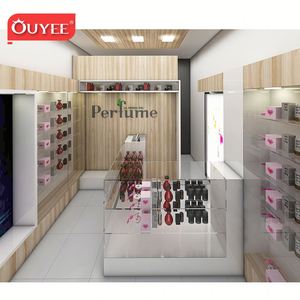 ตู้โชว์เครื่องสำอางดีไซน์ภายในร้านน้ำหอมแฟนซีตู้โชว์น้ำหอมสำหรับจัดแสดงน้ำหอม - Product Image 1