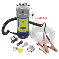 12V 1 pièces DC petite pompe à huile à engrenages Portable pour Kit d'outils de lavage de puits de pétrole Automobile