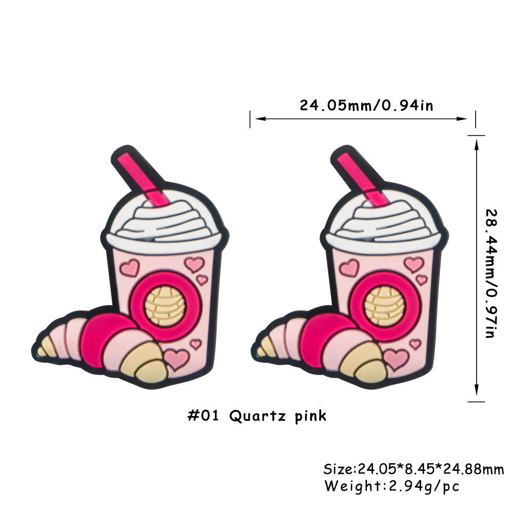 Coffee cup with bread Focal bead SA573