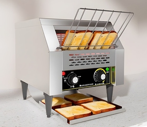 TT-150 Grille-pain industriel électrique commercial en acier inoxydable à convoyeur pour la cuisson du pain - Product Image 6