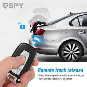 SPY 12V Auto Keyless Entry Battery Car Engine Start Stop Key Click Keyless Push Button Pke Anti-Theft Alarm System