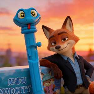 Прямые продажи с завода: Гелевая ручка Garrett's Serum Pen Cartoon Zoo с двумя кликами, студенческая ручка, канцелярские товары, сюрприз-бокс, оптом - Product Image 3