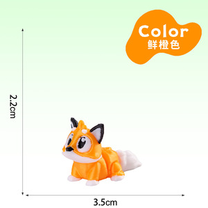 Modèle de hérisson en plastique imprimé en 3D Gzyuyou 2026 avec articulations mobiles, adorable ornement animal décoratif de bureau - Product Image 5