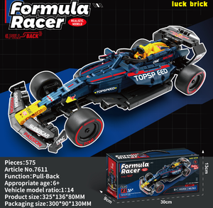 Bộ đồ chơi lắp ráp mô hình xe đua F1 <span class=keywords><strong>2025</strong></span> 1:14 tương tự Bull, có chức năng kéo lùi, quà tặng sinh nhật - Product Image 2