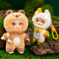 Muñeca Transformable de Vinilo, Serie de Figuras Sorpresa, Llaveros de Peluche, Colgantes para Mochila, Juguetes, Accesorios de Cumpleaños, Forro de Malla