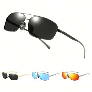 Lunettes de soleil polarisées carrées UV400 pour homme et femme, personnalisables avec logo, pour le sport et la conduite en extérieur, collection 2025 - Product Image 1