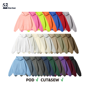 Sudadera con Capucha Oversize de Algodón 100% de Alta Calidad, 450/480GSM, Teñida con Pigmentos, Diseño Personalizado, Sin Cordones, de Gran Gramaje - Product Image 3