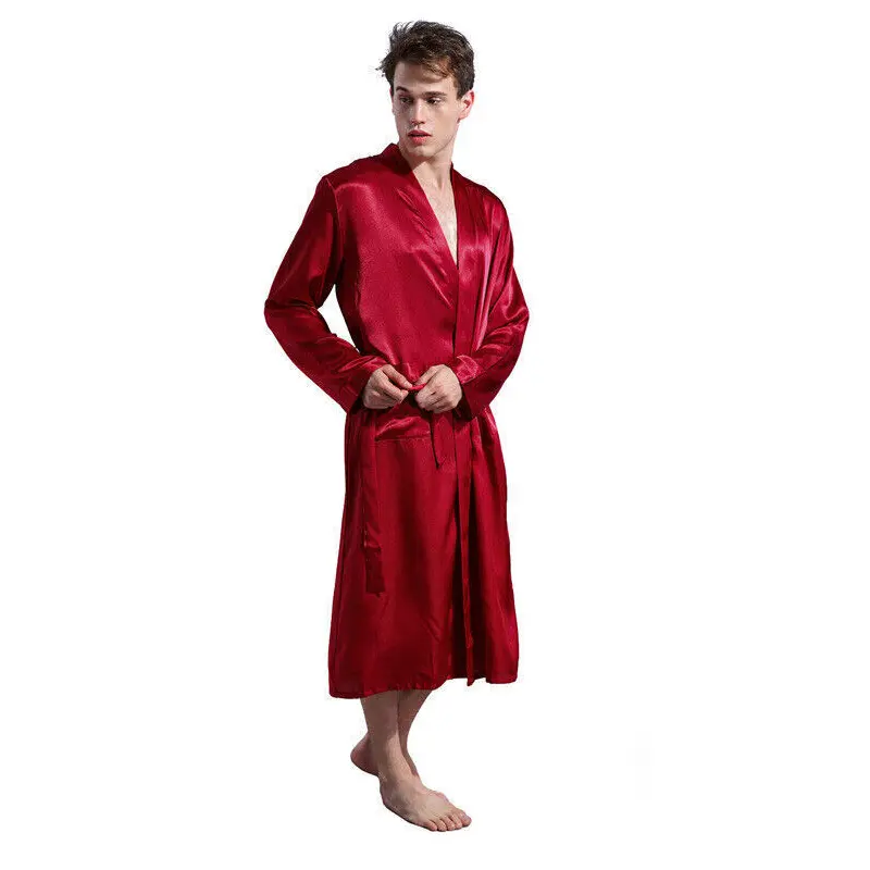 Простые красные цвета 2023 индивидуальные дышащие повседневные новые модные роскошные унисекс кимоно пижамы для мужчин и женщин халаты и ночные костюмы