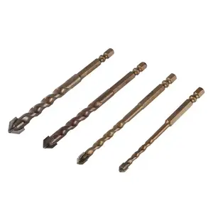 6/8/10/12mm Cross Hex Tile Drill Bits for Glass Ceramic Concrete Hole Opener Hard Alloy Triangle Bit Tools