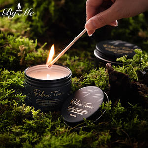 Velas Aromáticas Personalizadas de 100g en Lata de Hojalata con Cera de Soja, Velas de Aromaterapia para Interiores, Venta al por Mayor para Cumpleaños - Product Image 2