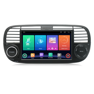 2 + 32GB Android 12 7 pouces OLED Autoradiographie GPS DSP WIFI Mirror Link Portable pour <span class=keywords><strong>Fiat</strong></span> <span class=keywords><strong>500</strong></span> 2007-2015 Noir/Blanc - Product Image 1