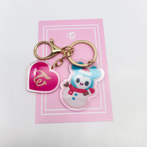 Porte-clés en acrylique double face avec impression UV de Noël <span class=keywords><strong>TWICE</strong></span>, JungYeon <span class=keywords><strong>Momo</strong></span> Sana Park Ji Hyo Mina Tzuyu Kim DaHyun Fans - Product Image 5