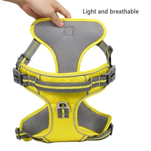 <span class=keywords><strong>Harness</strong></span> Anjing Mewah Ramah Lingkungan, Bernapas, Aman, dengan Set Gesper Reflektif dan Layanan <span class=keywords><strong>OEM</strong></span>, Laris Manis - Product Image 2