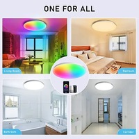 Plafonniers électriques intelligents WIFI Tuya blancs AC 85-265V RGB, lumière LED moderne, contrôle par application/WIFI pour la maison