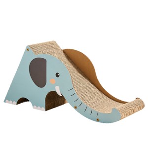 Rascador para gatos con forma de trompa de elefante, hecho a medida, de cartón corrugado grueso, resistente al desgaste y a los arañazos. - Product Image 2
