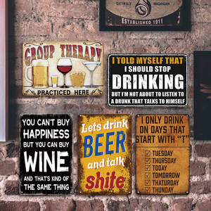 Letrero Metálico con Humor sobre <span class=keywords><strong>el</strong></span> Alcohol, Decoración de Bar, Regalo para Bebedores, Amantes de la Cerveza, Placa con Frase Divertida - Product Image 2