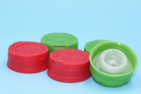 Bouchons de bouteille d'huile moteur industrielle en plastique HDPE de 4 L avec bec verseur et couvercle inviolable pour huile lubrifiante