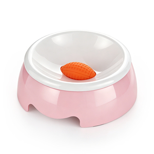 Comedero Lento Portátil de Plástico Seguro para Perros, Cuenco Giratorio con Bola para Lamer Vigorosamente; Alivia la Ansiedad y Calma a los Perros - Product Image 1