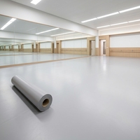 Plancher en PVC spécialisé pour studios de danse haut de gamme, insonorisant, antidérapant et résistant à l'eau