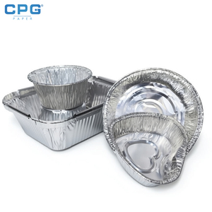Barquette en aluminium commerciale de 2 lb, profonde, rectangulaire, avec couvercle, pour la restauration et les plats à emporter - Product Image 1