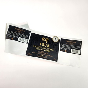 Custom <b>Waterproof</b> Gold Foil Sticker Roll Self-adhesive Paper Personalized <b>Label</b> Wine Bottle <b>Label</b> - Product Image 4