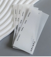 Étiquettes volantes en papier d'extension de vêtement bon marché pour sacs et chaussures