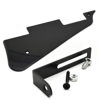 Kit de support de pickguard en métal en forme de L pour guitare électrique LP Les Paul avec vis et écrous complets – Pièce de rechange pour guitare