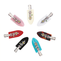 Summer Unique Seamless Metal Small Flower & Cute Duck Bill Bangs Hair Clip Cute Hair Accessory