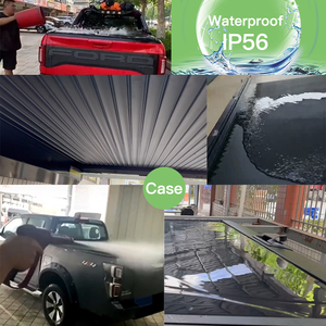 ผ้าคลุมเตียงพับเก็บได้สำหรับ Toyota Hilux Revo 2015 + ออฟโรดไฟฟ้า tonneau Cover ล็อคกันน้ำ - Product Image 3