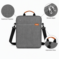 Tas Selempang Tablet Polyester, Tas Laptop Multi-Kantong Kasual Bisnis dengan Pegangan Tangan untuk Perjalanan & Perjalanan Bisnis