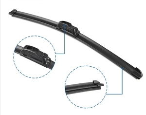 Spazzole tergicristallo auto tipo U universale 14 "16" 17 "18" 19 "20" 21 "22" 24 "26" 28 "ibrido tergicristallo per auto - Product Image 4