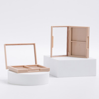 Trousse à cosmétiques en plastique vide personnalisée Palettes de fard à paupières 2 couleurs Poudre fard à joues Conteneur pour emballage de maquillage Logo personnalisé