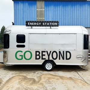 Remorque de cuisine de rue portable en acier inoxydable entièrement équipée avec table de travail et évier. - Product Image 3