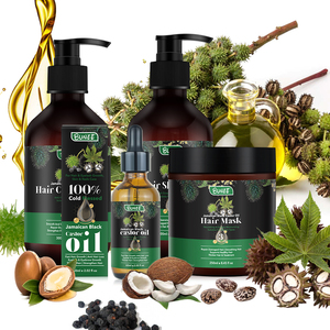 Huile de ricin noire jamaïcaine personnalisée, traitement antipelliculaire contre la perte de cheveux, shampooing et revitalisant pour la croissance des cheveux, masque capillaire - Product Image 1