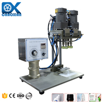 Máquina Selladora de Tapas de Rosca Eléctrica de Sobremesa para Botellas con Gotero Químico Neumático de 20-40 mm