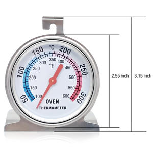 Термометр для духовки с большим циферблатом из нержавеющей стали, легко читаемый, мгновенное считывание, кухонный металлический термометр для приготовления пищи - Product Image 4