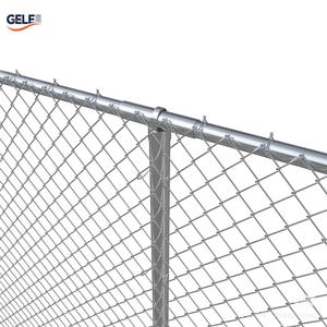 Clôture de ferme en mailles de chaîne galvanisée en PVC haute résistance pour l'extérieur, pour la sécurité des terrains de jeux scolaires, avec service de modélisation 3D - Product Image 6