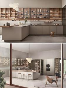 Diseño simple Cocina duradera Moderne Listo para ensamblar Gabinetes de cocina modulares de melamina en forma de U - Product Image 3