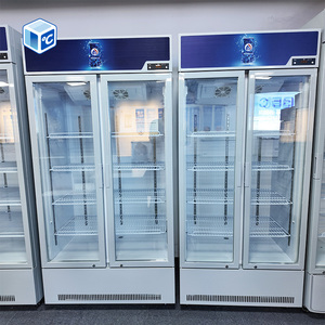 Congélateur <span class=keywords><strong>vertical</strong></span> commercial sans givre avec porte vitrée, norme UE/US, 450L, avec certification ETL - Product Image 2