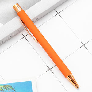 Bolígrafos Metálicos Retráctiles Cómodos para Escribir, al por Mayor, para Regalos Estudiantiles, Tacto Suave, para Negocios, con Logotipo - Product Image 6