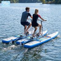 Bateau gonflable plat pour 2 personnes, vélo aquatique gonflable, cadre en aluminium, vitesse élevée pour les sports nautiques en plein air, pliable, de Chine, Lumark