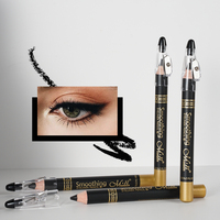 Menow P164 OEM \ ODM Marque privée Maquillage durable Imperméable en bois avec taille-crayon Crayon pour les yeux Produits cosmétiques personnalisés