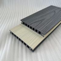 Planches de terrasse en WPC imperméables à trous ronds, co-extrudées, de haute qualité, pour l'extérieur, en composite, pour le jardin